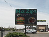 USA - Flagstaff AZ - Miz Zips Restaurant Sign (27 Apr 2009)